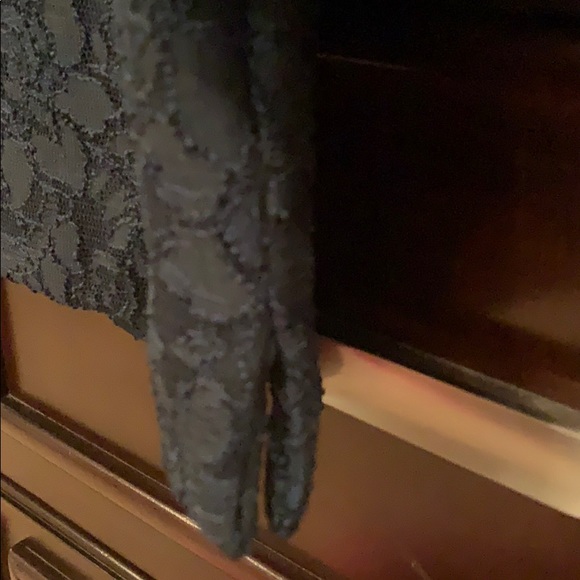 Karl Lagerfeld Lace Flutter Sleeve Top - Picture 6 of 6